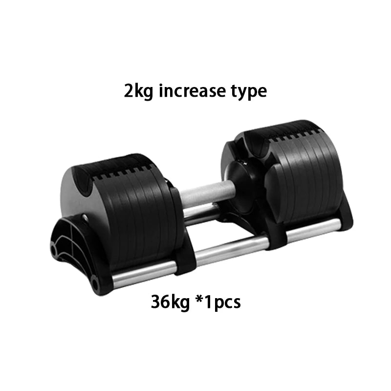 Ensemble d'haltères ronds ajustables, deuxième génération, augmentation de 2 kg, 24 kg, 36 kg, Fitness, Nouvelle mise à niveau