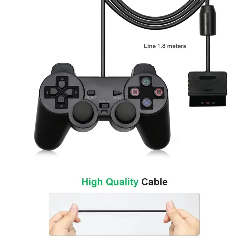 9 Colors Wired Gamepad for Sony PS2 Controller Gamepad for Sony PS2 Console Controller Mando Joystick Console Gaming Accessories