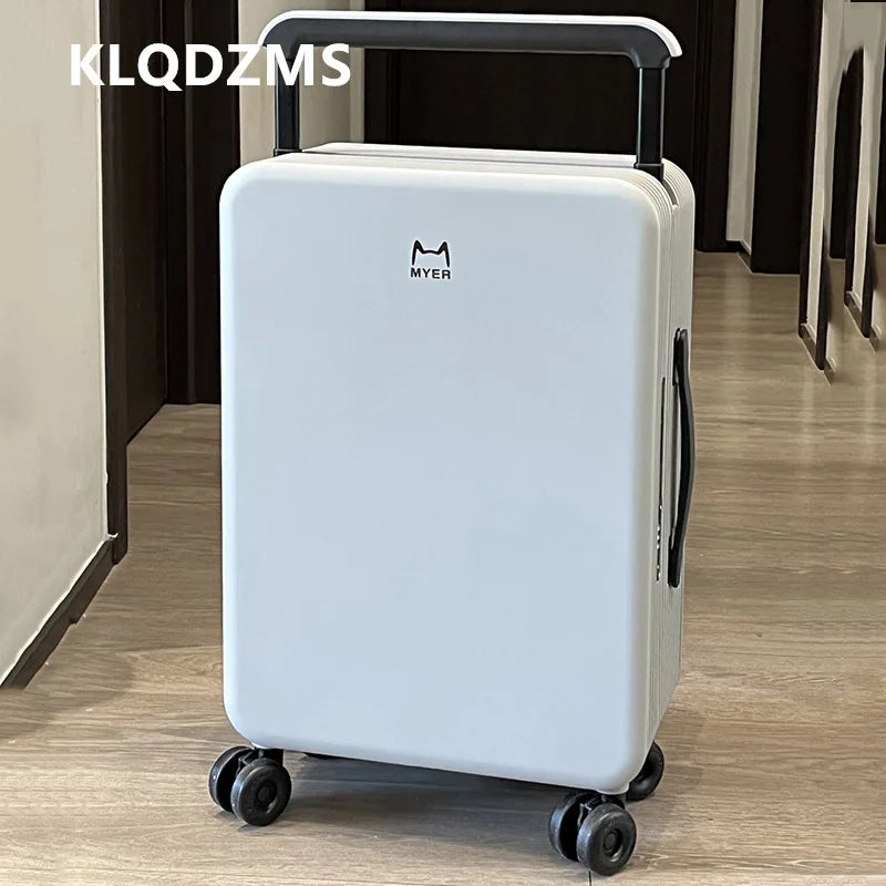 Valise PC KLQDZMS 20"24Inch, Grande capacité, Boîte d'embarquement, Valise à roulettes pour femme, Valise à code pour homme avec roues, Bagages roulants