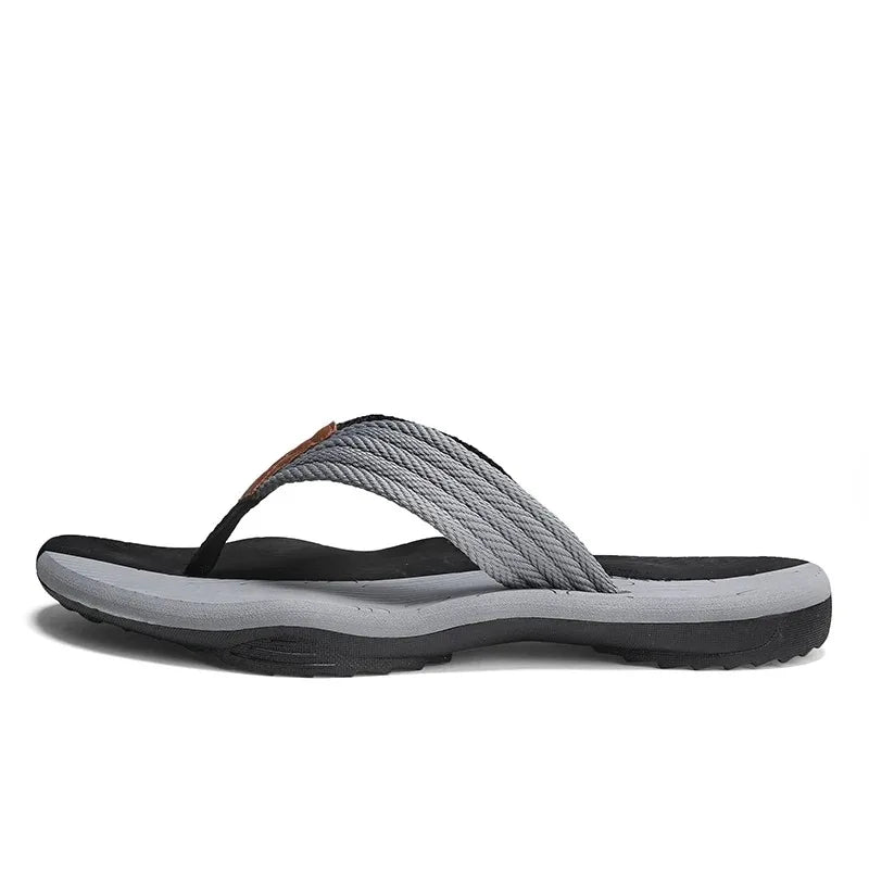 Hommes Pantoufles Été Tongs Marque Mode Extérieur Confortable Décontracté Claquettes Chaussures Plage Antidérapantes Hommes Sandales