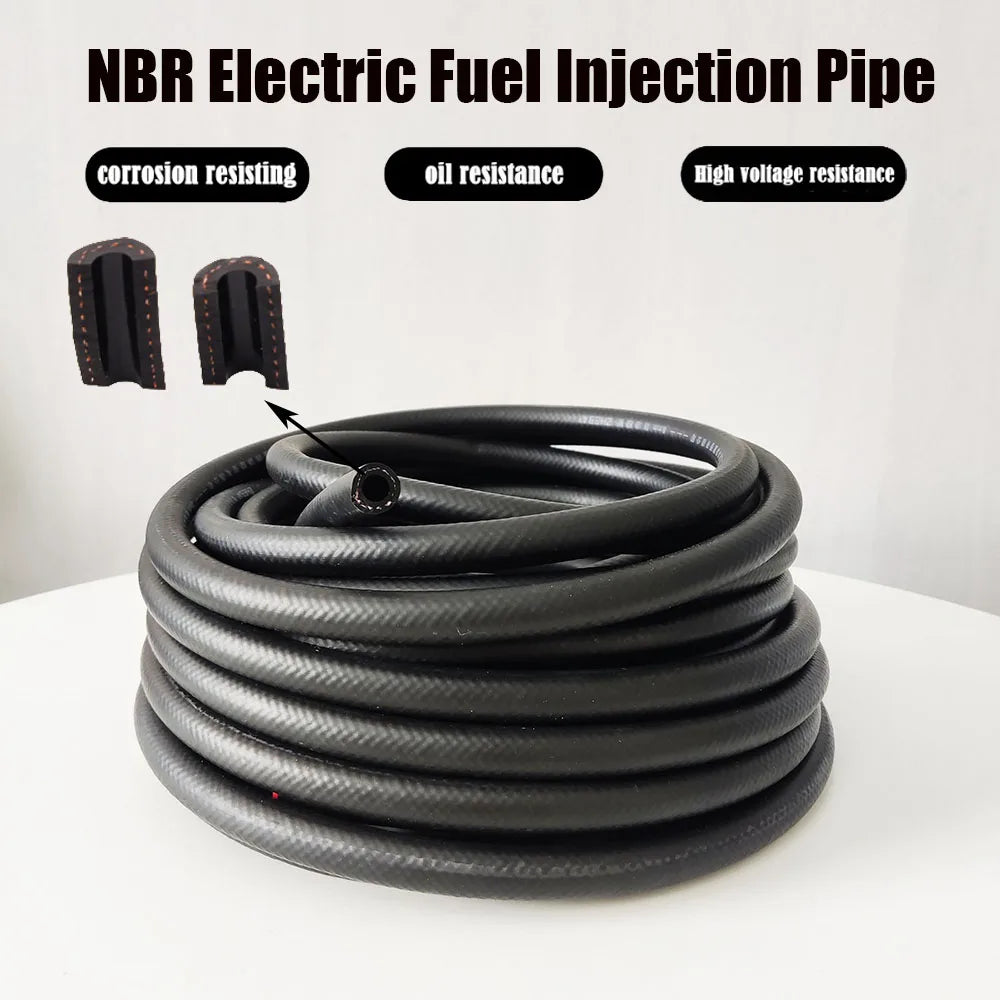 Tuyau de durite de voiture en caoutchouc résistant à l'huile diesel essence 4 5 6 8 10 12 13 14 16 19 22 25mm de diamètre, tube de tuyau de carburant en caoutchouc NBR flexible