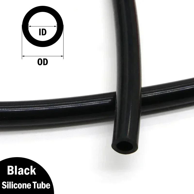 Tuyau en silicone coloré de 1m, ID 1 2 3 4 5 6 7 8 9 10 12 14 16 18 20 25mm, qualité alimentaire, flexible, pour boisson, conduite d'eau