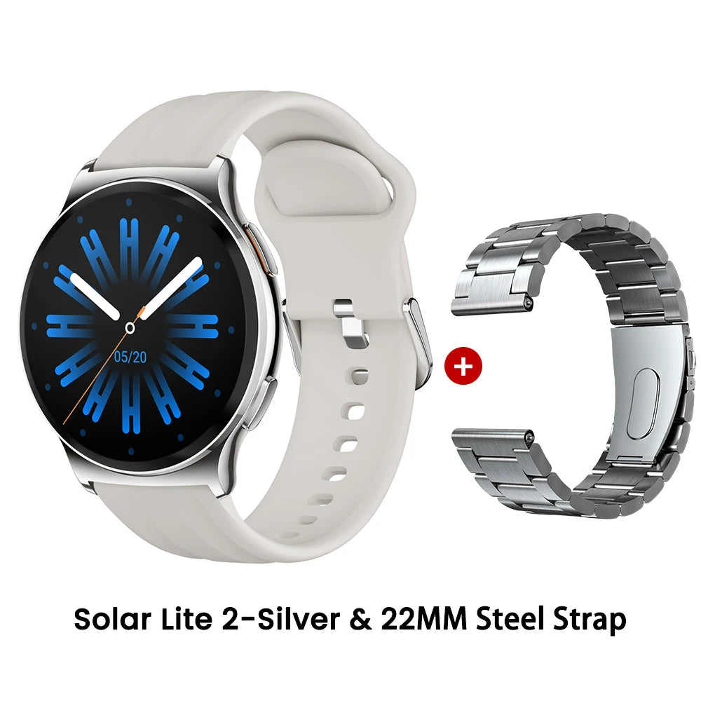 HAYLOU Solar Lite 2 Smartwatch 1.43'' AMOLED Display 24h Health Monitoring 150+ Sports Modes Voice Calling Smart Watch 1ATM