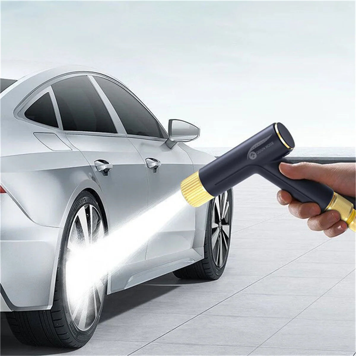 Best Selling Flexible Garden Hose Adjustable High Pressure Car Wash Water Gun Double Latex Durable Irrigation Watering Pipe