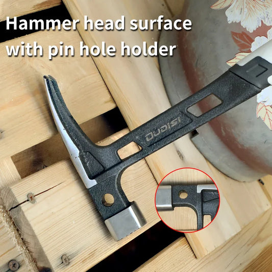 1pc Claw Hammer, Professional Woodworking Joinery Home Carpentry Hand Hammer, Integrated Seismic Handle,Nail Hammer, Non-Slip Mu