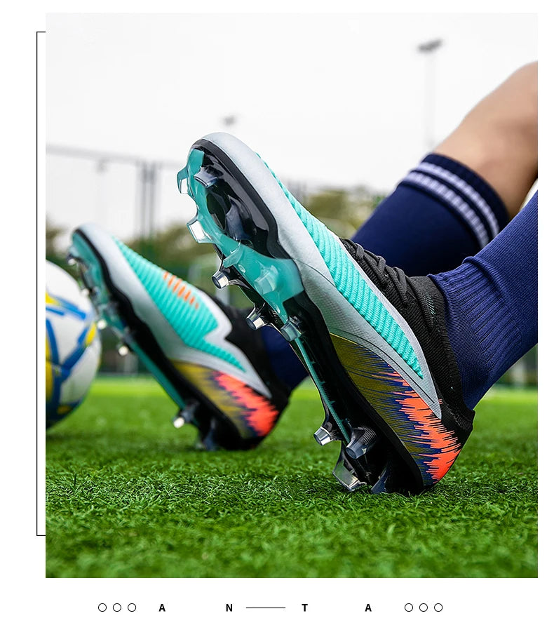 Chaussures de football FG pour hommes, crampons de football de haute qualité pour l'entraînement, chaussures de football Chuteira Campo 35-45