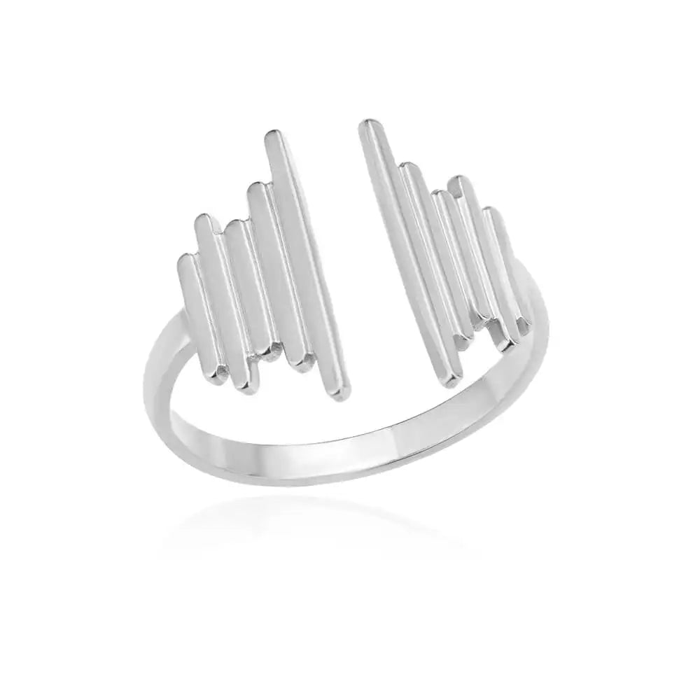 Edelstahlringe für Damen 2024 Trend Offener Goldfarbener Doppelperlenring Hochzeit Ästhetischer Schmuck Paar Geschenk anillos