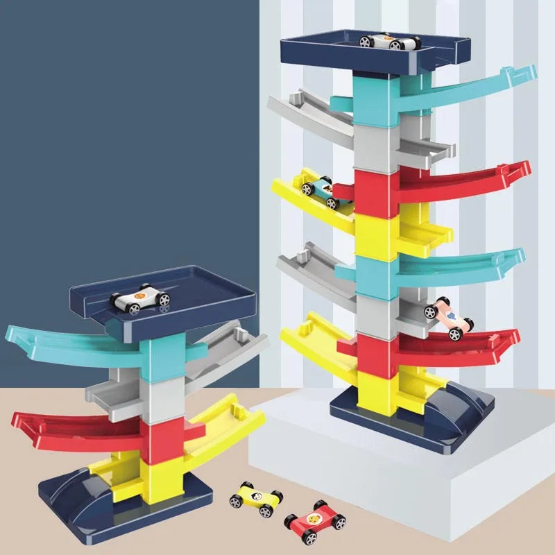 Race Track Car Ramp Toy Educational Game For Boys Children Racing Gliding Track Toys Puzzle Gliding Rail Car Park Toy