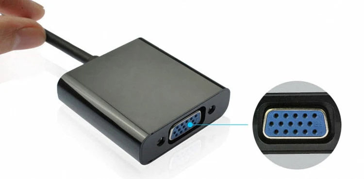Convertisseur haute définition DP vers VGA DisplayPort à bande de cuivre, puce 1080P, adaptateur vidéo pour ordinateurs portables, ordinateurs, téléviseurs et moniteurs