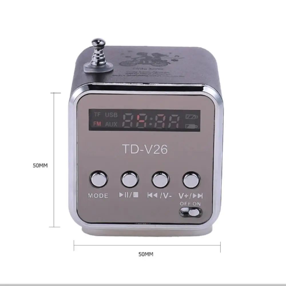 TDV26 Mini Tragbarer Lautsprecher SD TF-Karte FM Radio AUX Stereo Musik MP3-Player Bluetooth Lautsprecher für PC Computer Handy