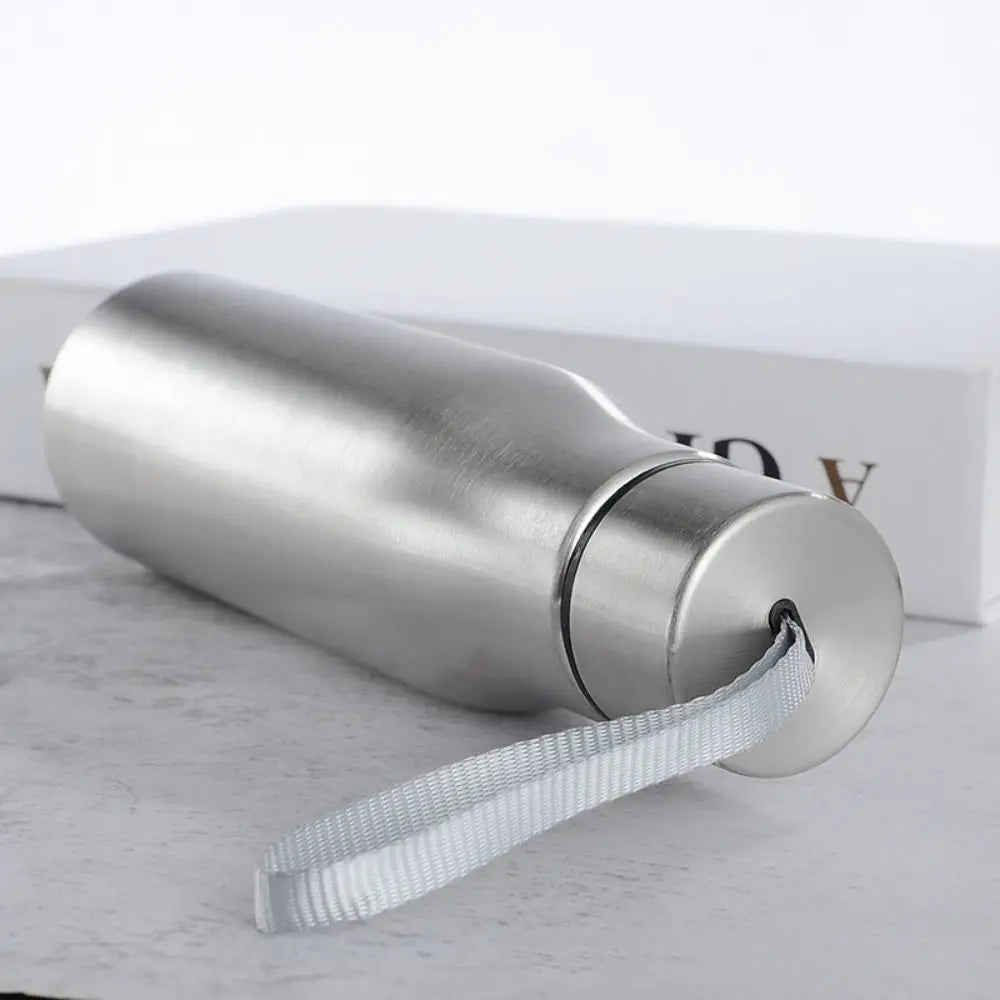 500ml/1000ml Stainless Steel Water Bottle with Handle Portable Hot Cold Water Bottle for Cycling Sports Travel