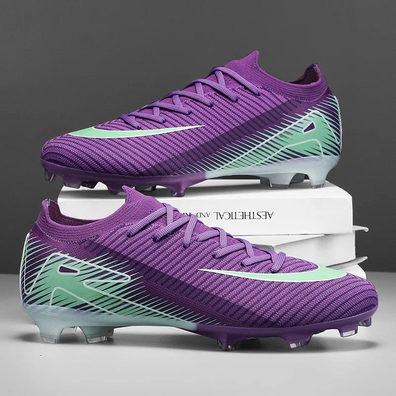 Nouvelles chaussures de football d'extérieur pour hommes Crampons de football Match Entraînement TF/FG Gazon Cheville Crampons longs Sport Haute qualité à succès