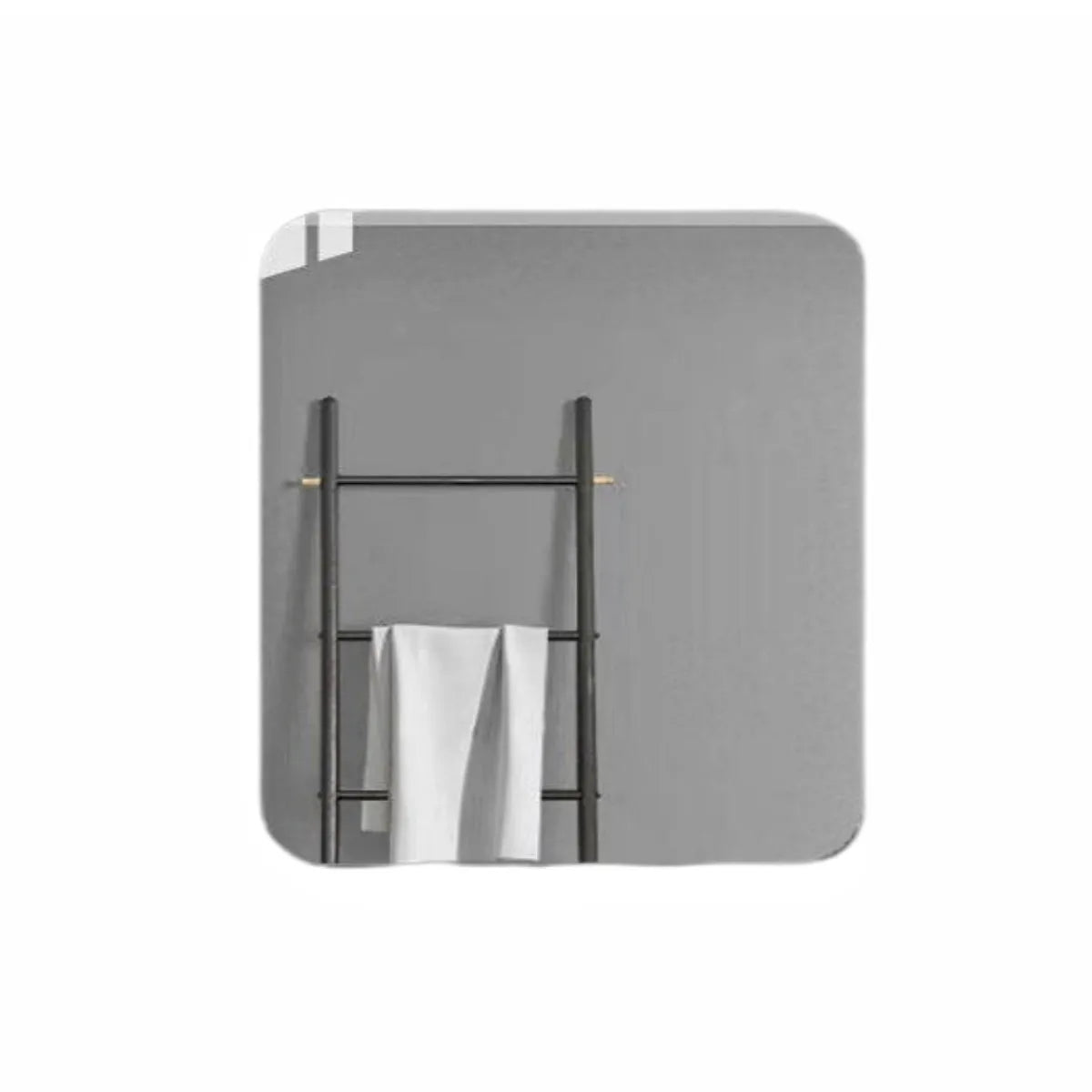 1 miroir en acrylique irrégulier pour salle de bain, 40 cm, incassable, en forme de nuage, autocollant mural, miroir de coiffeuse, chambre à coucher, salon, décoration