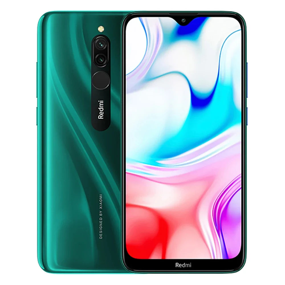 Global Firmware Xiaomi Redmi 8 Smartphone Dual SIM-Karte 12MP+2MP+8MP 6.22-Zoll-Bildschirm Snapdragon 439 Octa-Core 4G LTE Gebrauchtes Telefon