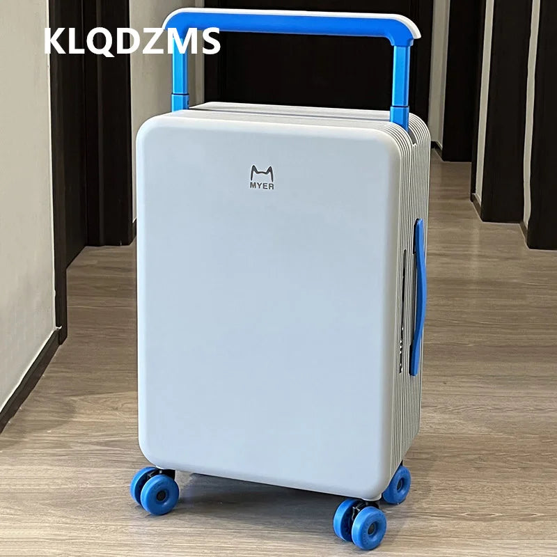 Valise PC KLQDZMS 20"24Inch, Grande capacité, Boîte d'embarquement, Valise à roulettes pour femme, Valise à code pour homme avec roues, Bagages roulants
