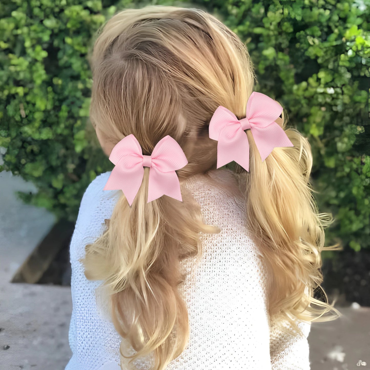 10/20Pcs/Set Cute Solid Ribbon Bows Hair Clips for Baby Girls Kids Fashionable Hairpin Headwear Children's Hair Accessories