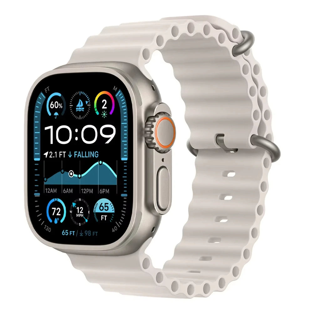 Offizielles Ocean Armband für Apple Watch Ultra 3 2 49mm 46mm 44mm 40mm 42 41 45 Sportarmband iWatch Series 11 10 9 7 8 6 SE3