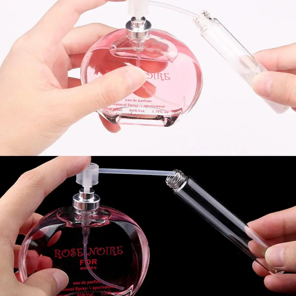 Flacon de parfum vide portable en verre de 5/10 ml pour voyage, cosmétiques, rangement, flacon de rechange.