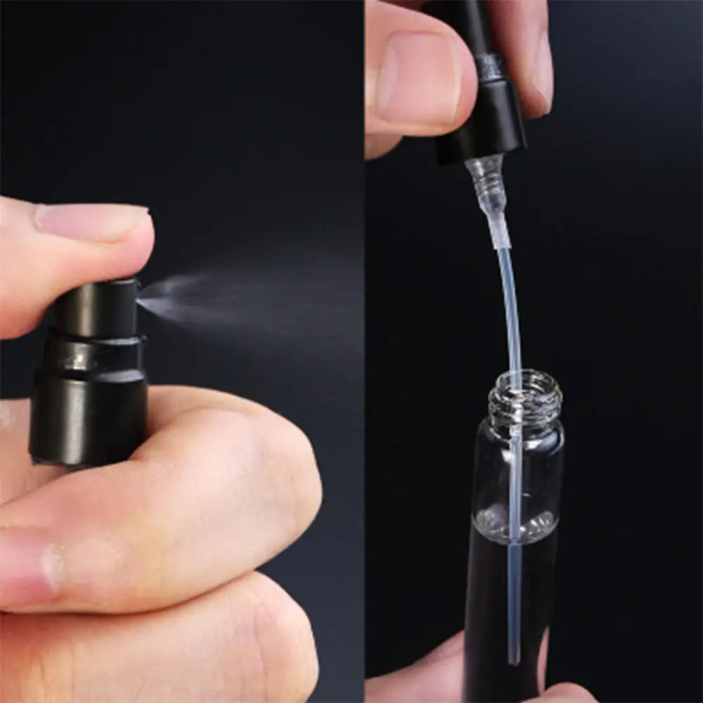 Flacon de parfum vide portable en verre de 5/10 ml pour voyage, cosmétiques, rangement, flacon de rechange.