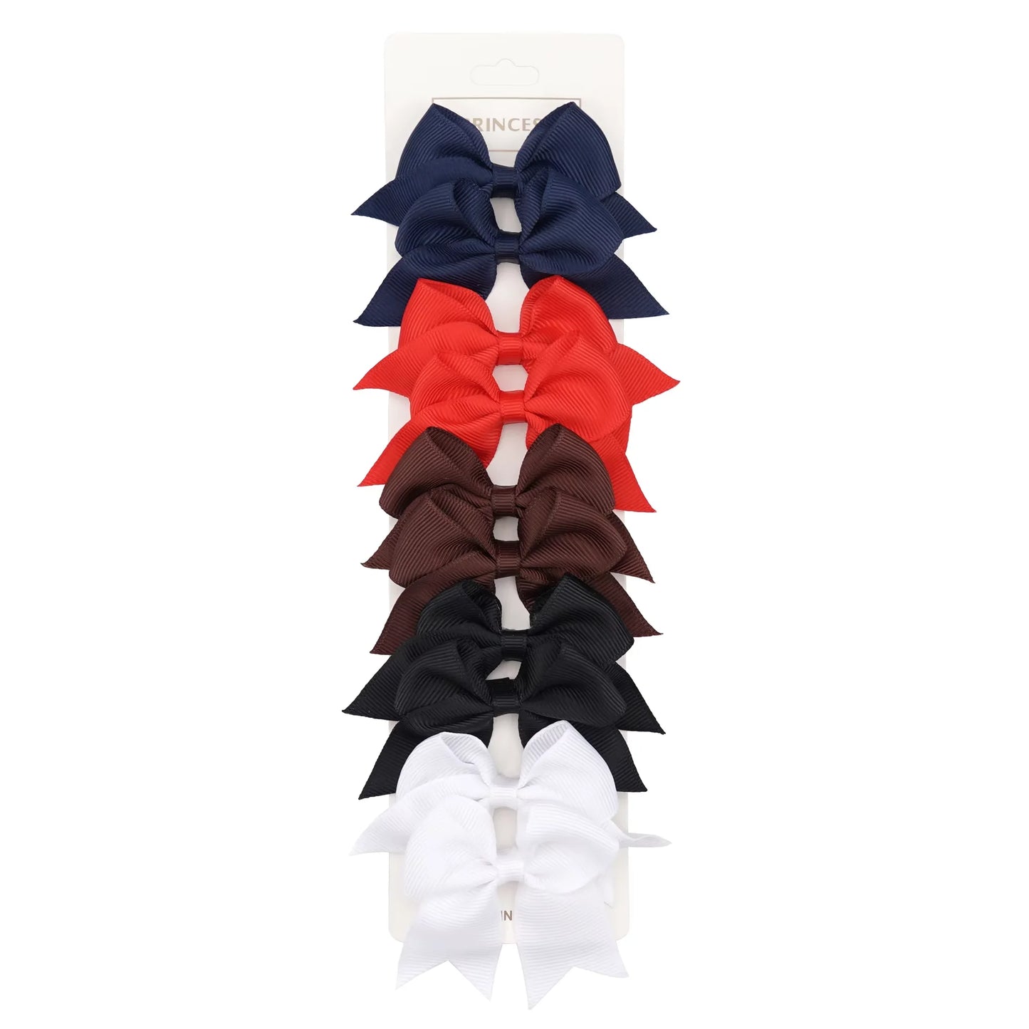 10/20Pcs/Set Cute Solid Ribbon Bows Hair Clips for Baby Girls Kids Fashionable Hairpin Headwear Children's Hair Accessories