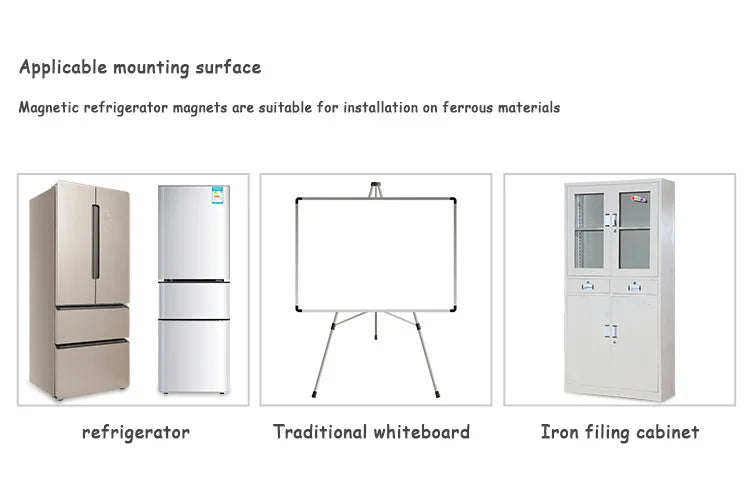 Magnetic Dry Erase Board Reusable Fridge Magnet Board Flexible Refrigerator Whiteboard for Reminder Memo, for Home Office School