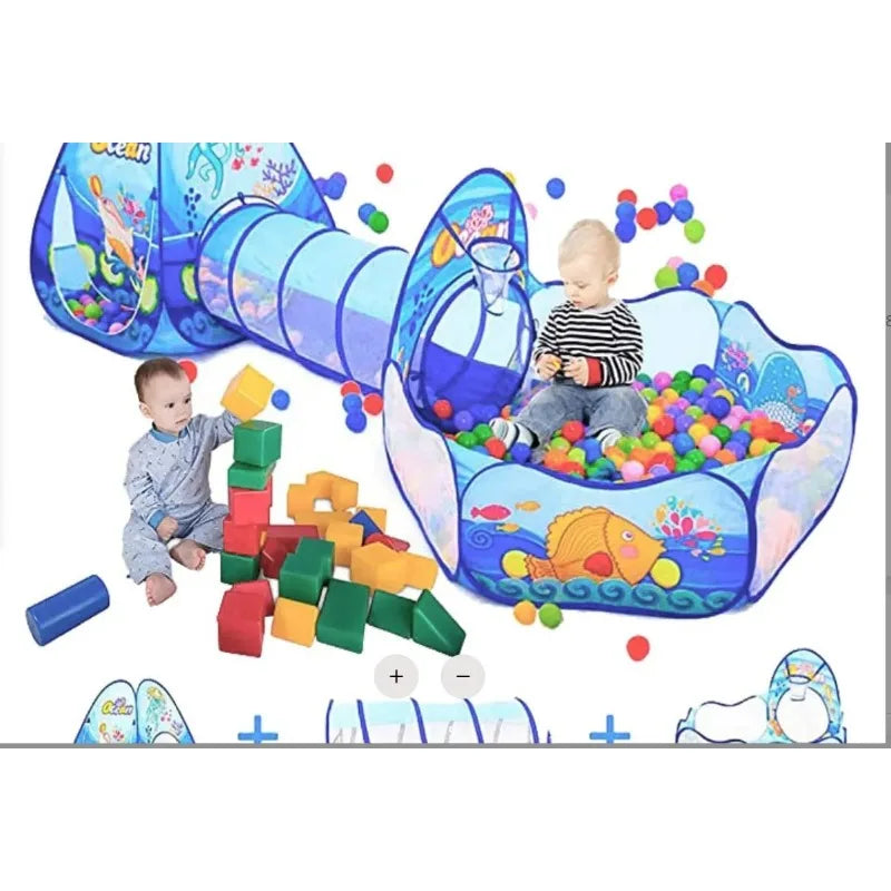 Tentes de château pliantes portables pour bébés et tout-petits, roses et bleues, jouets de camping, maison de jeux, décoration de chambre intérieure/extérieure, cadeau d'anniversaire et de Noël