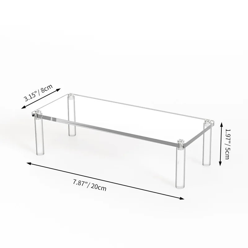 1 Stück mehrschichtiger Acryl-Präsentationsständer Tortenständer hochtransparentes trapezförmiges Ablageregal perfekt für Dessert-Cupcakes