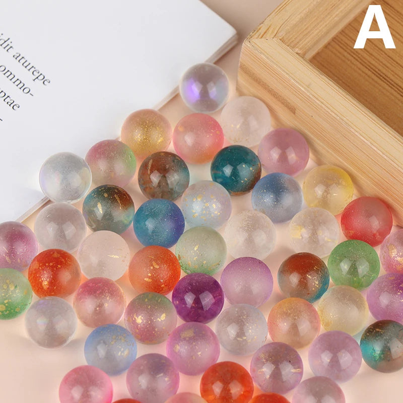 50 Stück 12mm Glasmurmeln Kugeln Charms Kugelautomat Hausdeko für Aquarium Vase Spielzeug für Kinder