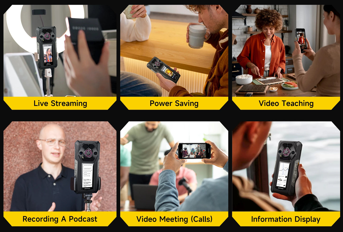 Ulefone Armor 30 Pro 5G Outdoor-Smartphone Android 14 6,95" 120Hz 32GB+512GB 12800mAh Nachtkamera 64MP NFC