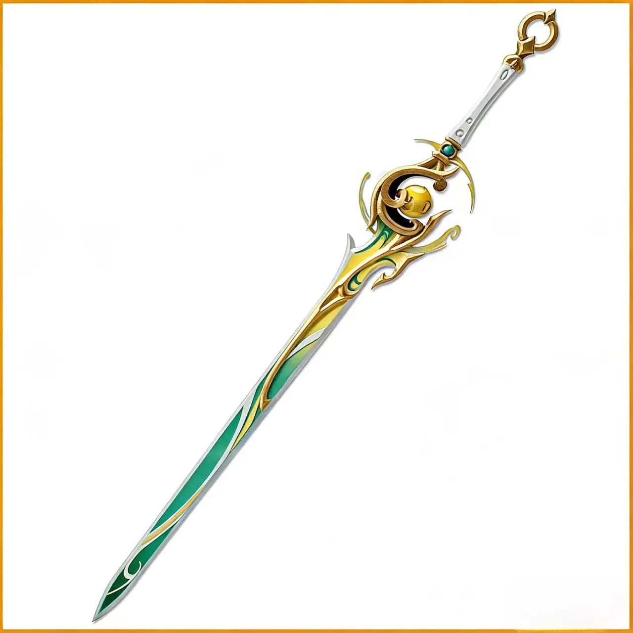 ZIBAI Cos Épée Cheval Blanc Longueur 118CM Armes Jeu Genshin Impact Accessoire de Cosplay Halloween Noël Fête Costume Accessoires
