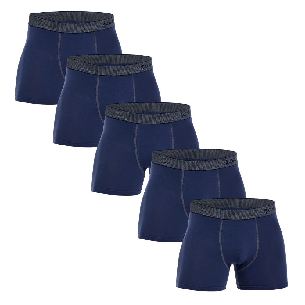 5 Stück Herren Slips Baumwolle Boxer Sexy Herren Boxershorts Unterwäsche Shorts Lose Herren Boxershorts Set Familienunterwäsche Marken
