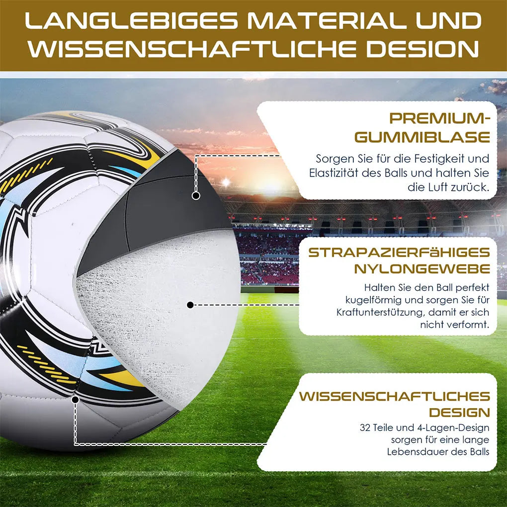 Fußball Official Size5 Maschinengenäht PVC Nahtlos Verschleißfest Rutschfest Outdoor Match Spiel Fußball Training