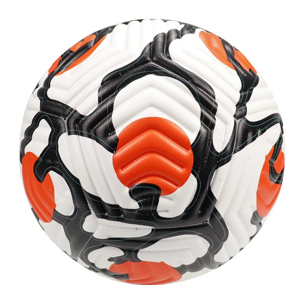 Ballons de football professionnels taille 5, en cuir, cousus à la machine, pour enfants et adultes, pour l'entraînement sportif en extérieur