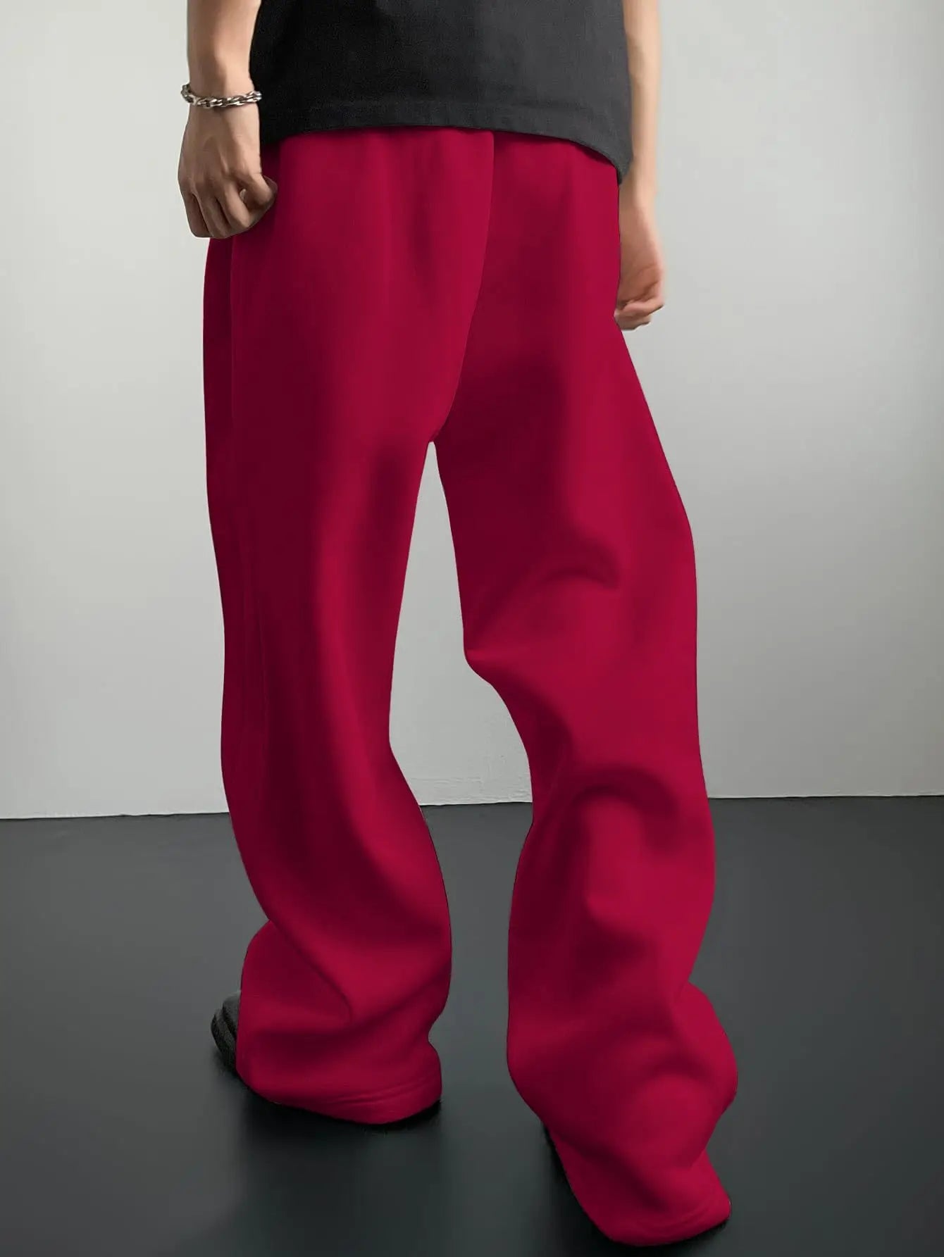 2026 NEW Spring Autumn Slim Men Pants sports casual Joggers trousers Mens Solid Color Straight Pants thin Woven Daily Sweatpants