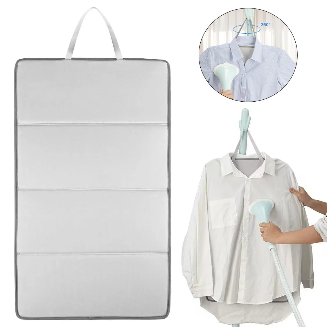 Portable Ironing Mat Hanging Ironing Board Heat Resistant Travel Clothes Protector Board Steamer for Clothes Neatness