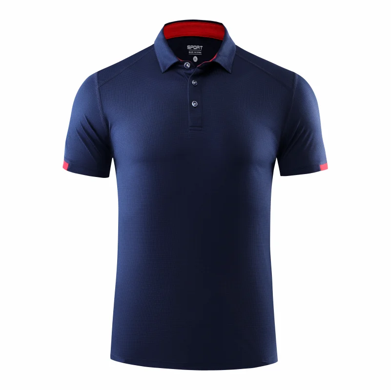 Schnell trocknendes Kurzarm-POLOSHIRT Für Outdoor-Sport und Fitness Atmungsaktives und kühles Mesh-Revers-Oberteil
