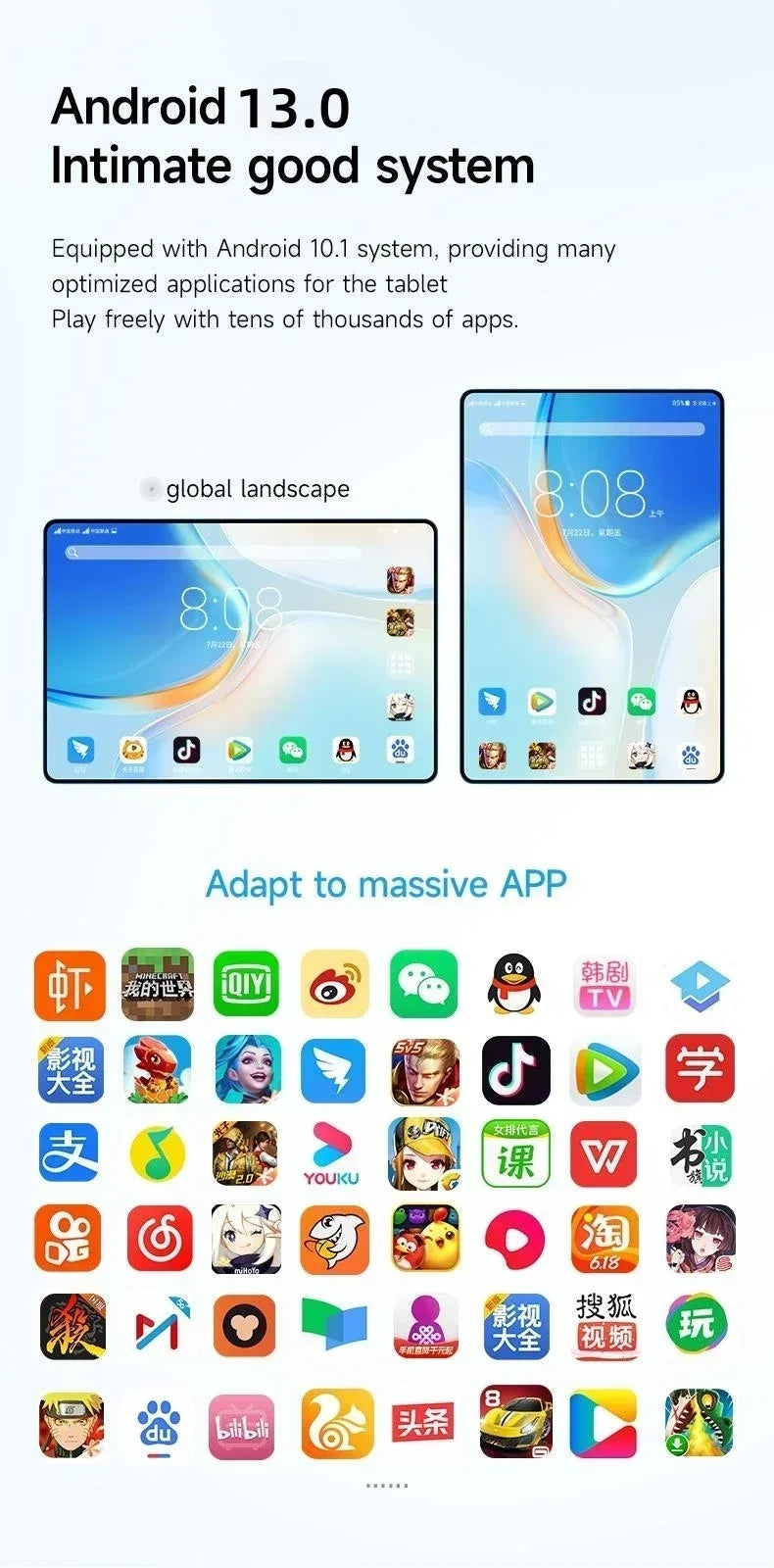 2025 Original iPad Air Pro Tablet PC Android14 22GB+2TB 20000mAh Snapdragon870 Tablet PC 5G Dual SIM Card WIFI HD 4K Tab PC