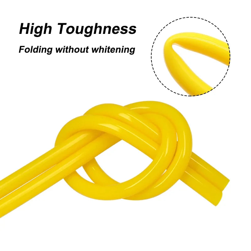 Tuyau en silicone souple jaune de qualité alimentaire de 1 à 10 m de diamètre 1 2 3 4 5 6 7 8 9 10 12 16 - 32 mm, connecteur de tuyau d'eau, tuyau en caoutchouc flexible