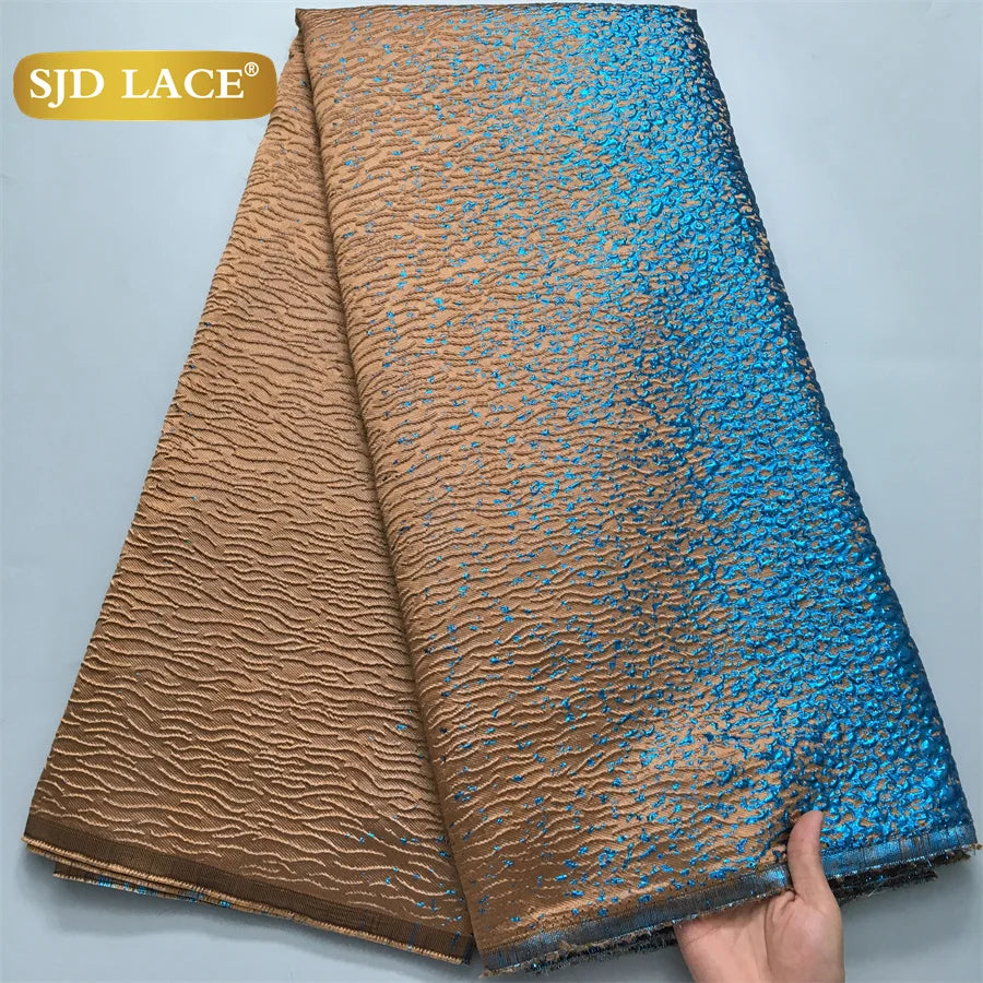 SJD LACE Afrikanische Brokat-Spitzenstoffe Französische Damastspitze 5 Yards 2026 Neueste Nigerianische Jacquard für Nähkleider für Damen Partykleid 4063