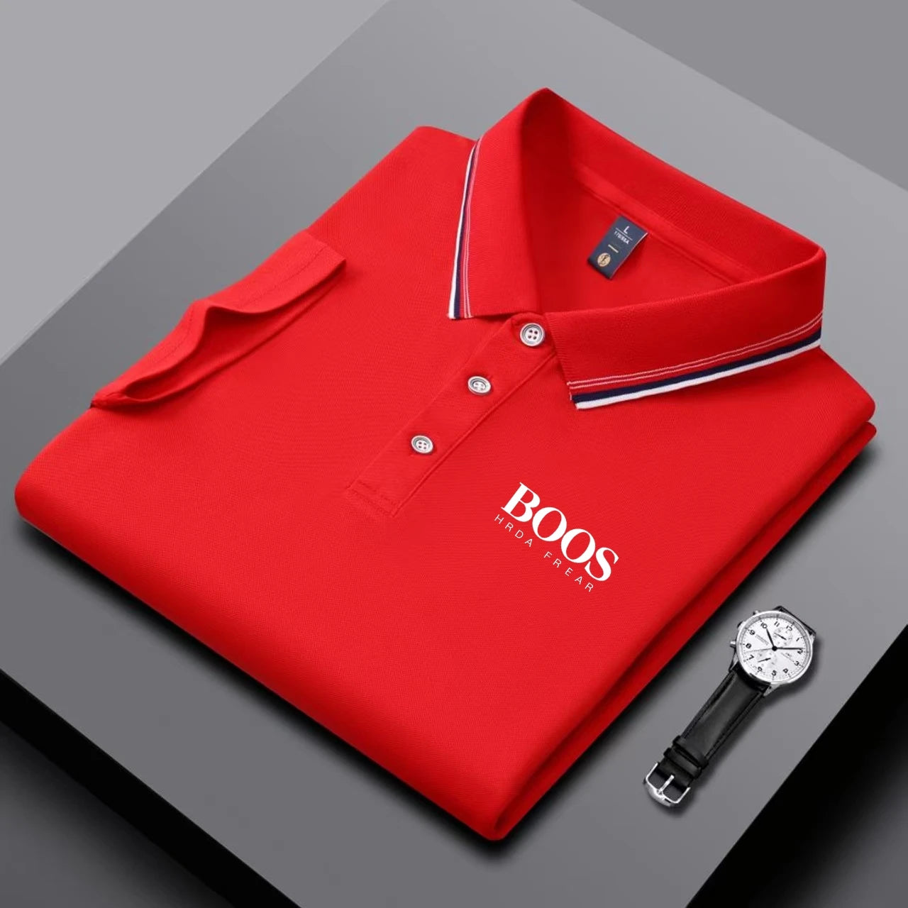 Besticktes neues Herren Business Casual Kurzarm-Poloshirt, modisches, atmungsaktives, bequemes und vielseitiges Oberteil
