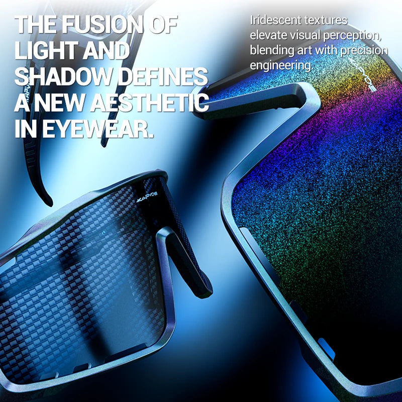 KAPVOE Nouvelle Technologie Nano Lentilles Lunettes de Cyclisme Lunettes de Soleil Sportives de Plein Air Vélo Hommes Femmes VTT Bicyclette UV400 Lunettes