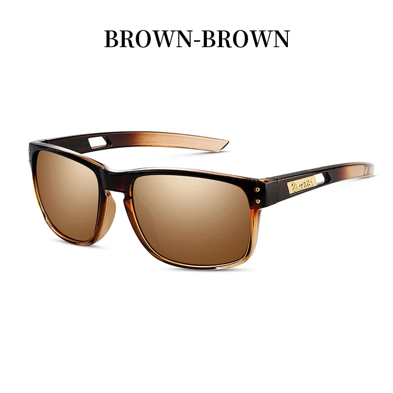 Lunettes de soleil homme, nouvelle collection, lunettes de soleil carrées polarisées, lunettes de protection solaire TR90 avec protection UV