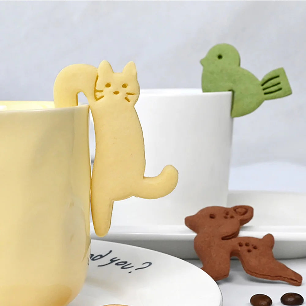 Süße Eichhörnchen-Ausstechformen, pressbare Keksausstecher, DIY Küchenbackformen, Gebäck Backformen