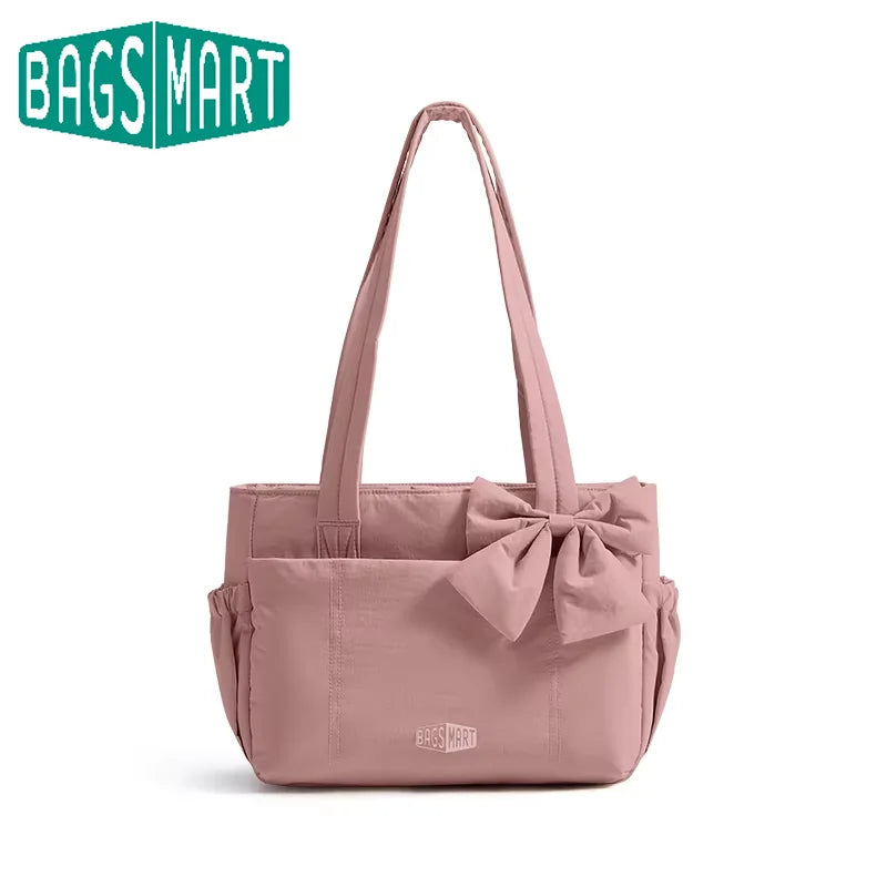 BAGSMART Vielseitige Reise-Tragetasche für Damen, Pendeltasche, mehrere Taschen, Umhängetasche, College-Schultasche, Schultertasche