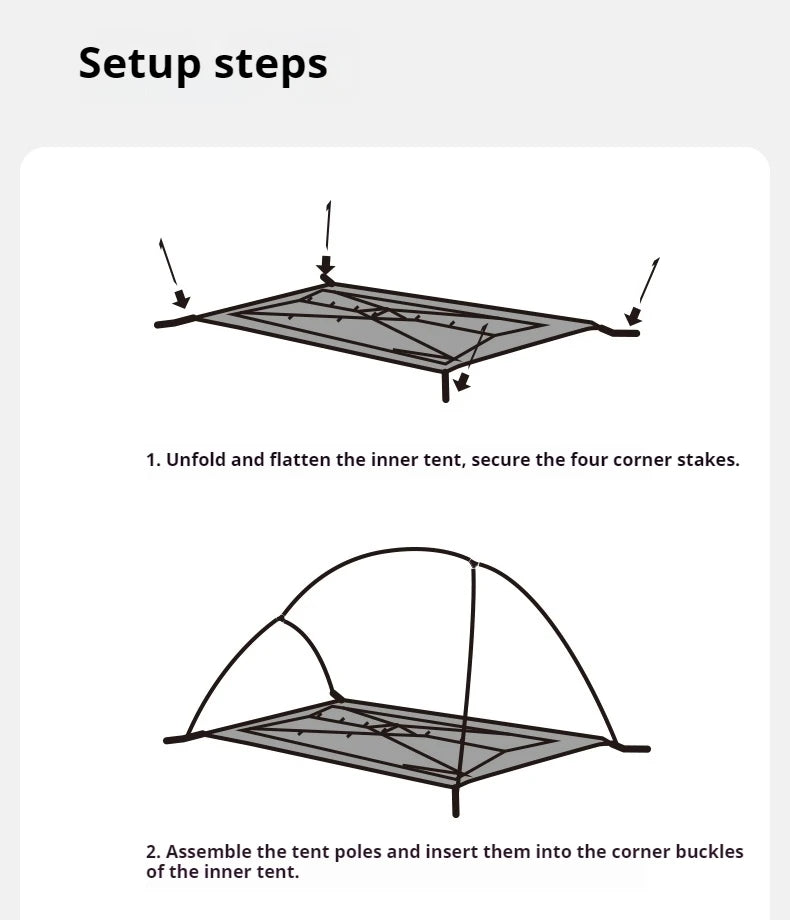 Naturehike Cloud Up Pro Tent 1/2/3 Person Lightweight 20D Nylon Waterproof Outdoor Camping Hiking Backpacking Ultralight Tent