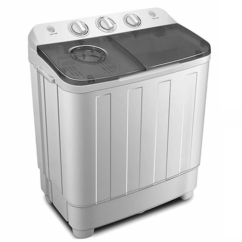 2-in-1 tragbare, halbautomatische Waschmaschine mit Schleuderfunktion, tragbare Waschmaschine mit Ablaufpumpe