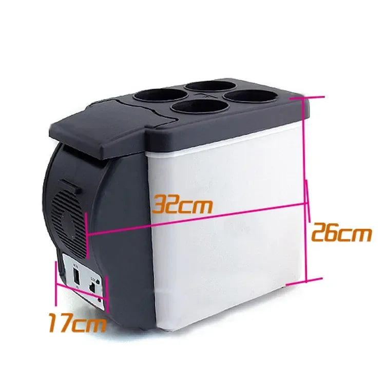 Tragbarer 12V Auto-Kühlschrank Gefrierschrank Heizung Kühlbox Reisekühlschrank 6L Mini Auto Gefrierschrank Kühler Wärmer Elektrischer Kühlschrank Amag