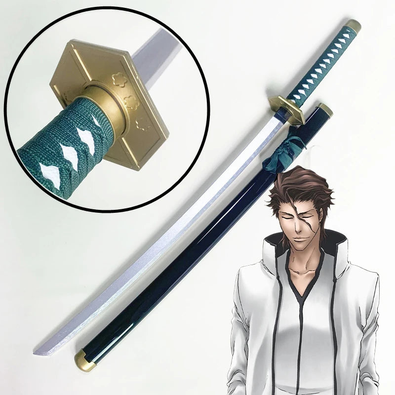Épée Katana Anime Bleach Taille Réelle Lame en Bois Ninja Accessoire de Cosplay Anime Bleach Épée de Samouraï Japonaise Toushirou Jouet pour Enfants