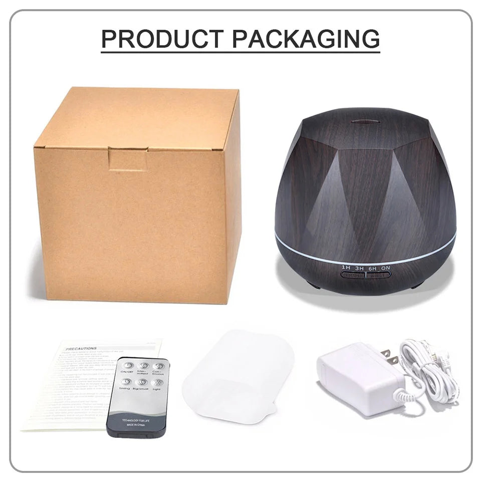 Aroma-Diffusor Ätherisches Öl Aromatherapie Ultraschall-Luftbefeuchter Automatische Fernbedienung Luftbefeuchter 300 500 1000ml