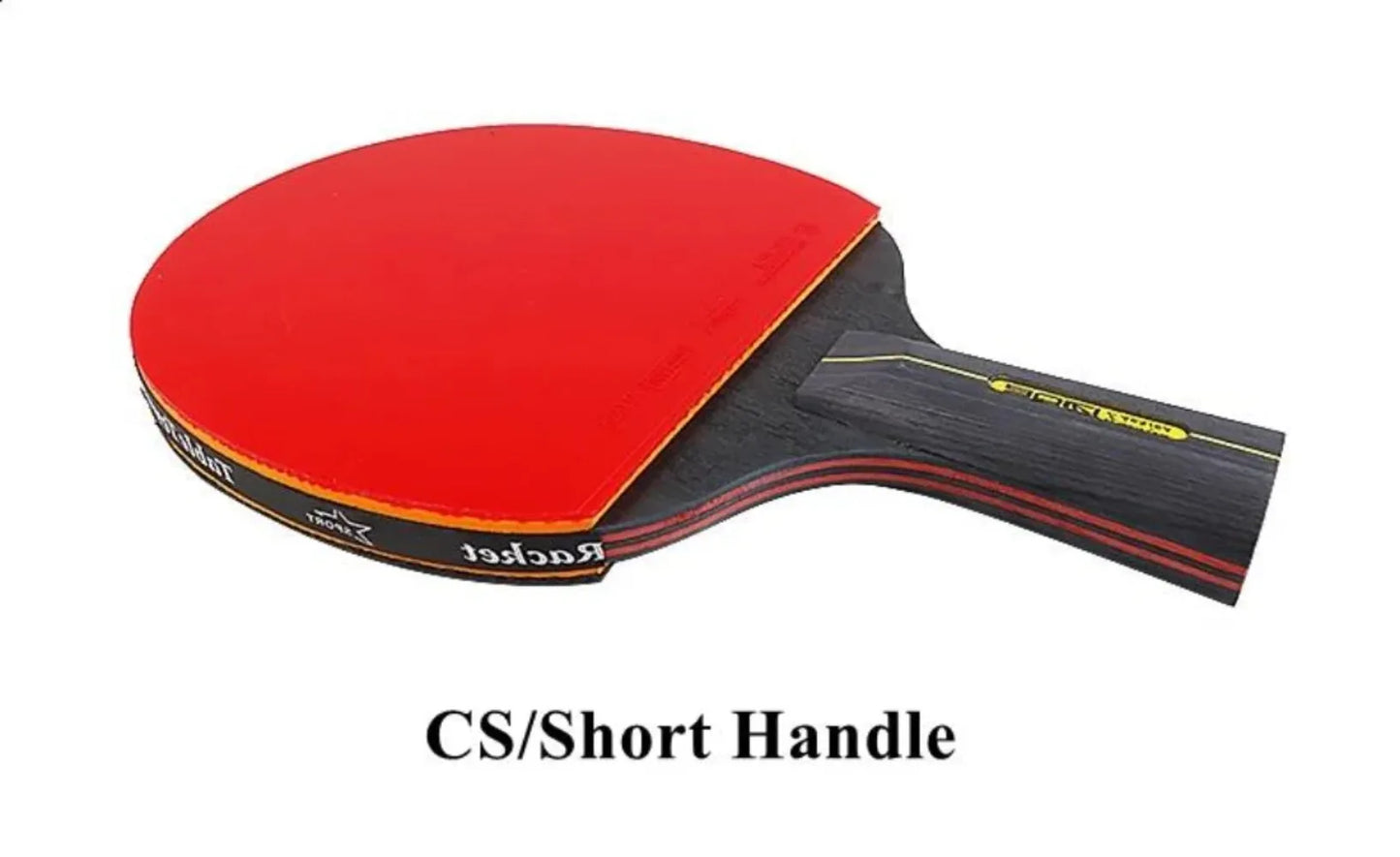 5/6 Sterne Tischtennisschläger 2 Stück Professionelles Tischtennis-Schlägerset Noppen-innen Belag Hochwertiges Holzschläger mit Tasche